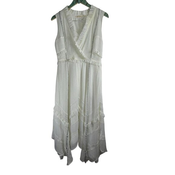 Soft Surroundings Villette Lace Handkerchief Midi White Boho Dress, M, NWOT - Picture 2 of 11